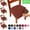 Coffee, variant on Bxaolu Seat Covers for Dining Room Chair Set of 2, Stretch Fit Removable Washable Chair Seat Cushion Protector Slipcovers, Brown