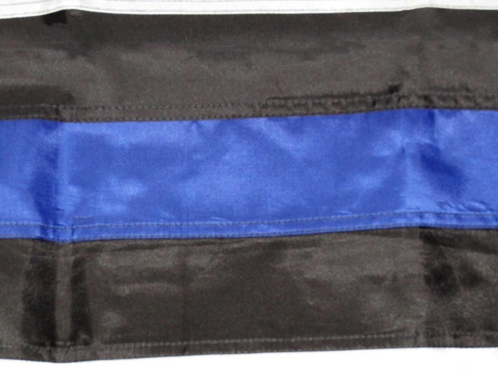 3X5 USA Thin Blue Line American Flag 3x5 Foot Flags, Embroidered Stars 210D