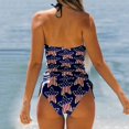 thumbnail image 4 of MKLEKYY Trajes De Baño mujer Natacion Women'S Flag Independence Day Split Printing Tangini Neck Drawstring Side Drawstring Swimsuit Two Piece Suit, 4 of 5