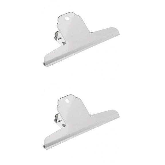 QccHieUs 2Pcs Metal Bulldog Clips Heavy Duty Binder Hinge Clamp Clip for Bag Supplies 12cm 14.5cm