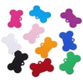 thumbnail image 1 of GOOHOCHY 50 Uds. Etiquetas de identificación de mascotas de aleación de aluminio, etiquetas para perros, colgantes, etiquetas para gatos, etiquetas en forma de hueso, 1 of 7