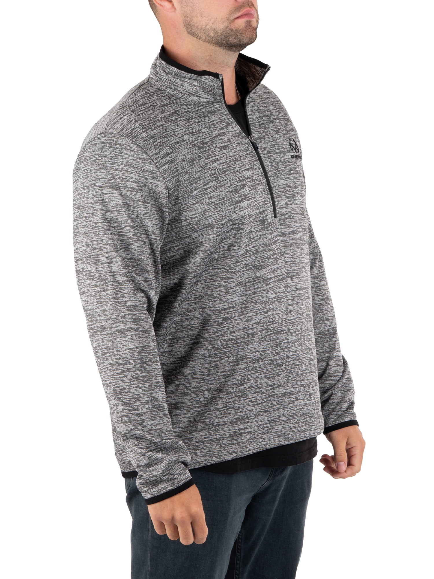 Realtree Men's Fleece Quarter Zip Pullover Sweatshirt, Sizes S-2XL
