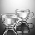 thumbnail image 4 of Juego de 2 tazas para café Ecooe de doble pared de vidrio borosilicato, 350 ml, 4 of 8