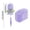 Purple, variant on COM1950s Unscented Duster Refills, Disposable Dusting Kit with Ergonomic Handle, 360 Microfiber Duster for Furniture, Blinds and Ceiling Fan, 10 Replacement Heads