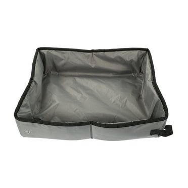2 Count Folding Cat Litter Box Sand Holder Portable Boxes Water Proof Disposable Serving Tray Travel