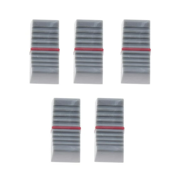 Paquete de 5 Perillas Mezcladoras de Plástico, Perillas de Fader, Piezas de Perilla Mezcladora de Repuesto para Bricolaje Gris SM SunniMix Reemplazo de la perilla del fader del mezclador