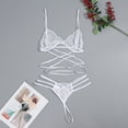 thumbnail image 2 of Women's Chemises Negligees Night Wear Women Sexy Lingerie Chemise Nightgowns for Women with Bra Support Sexy Bunny Lingerie for plus Size Bikini Couples Christmas on Clearance White M, 2 of 5