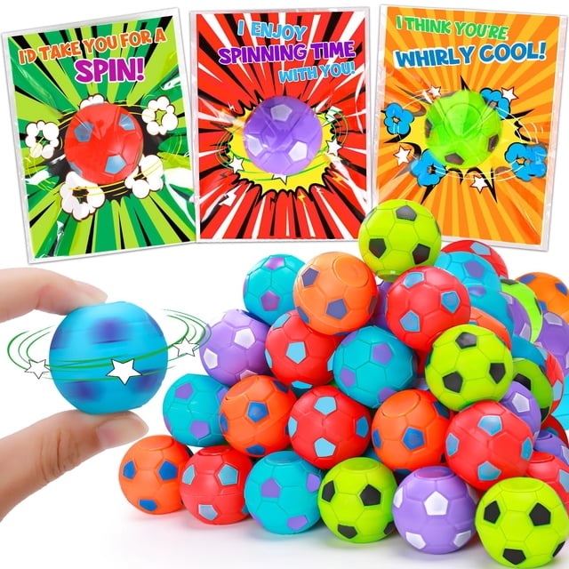 Balones de fútbol Party Favors Thremhoo, 26 unidades, con forma de fidget spinner