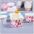 thumbnail image 5 of 100 Pcs Strawberry Pattern Paper Treat Cups Disposable Dessert Bowls for Bakery Party Baking Supplies, 5 of 6
