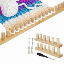 FVDPWYE Wooden Knitting Loom Kit Bulky Blanket Loom Easy to Use Sturdy Hand Knitting