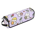 thumbnail image 2 of Hair Tool Organizer Bag with Heat Resistant Mat Removable Travel Storage Case for Hot Air Brushes Curling Irons Lively Little White Rabbit, 2 of 8