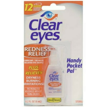 Clear Eyes Redness Relief Handy Pocket Pal 0.20 oz (Pack of 4)