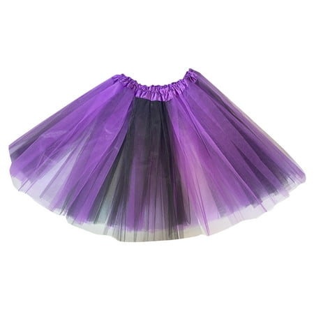 

Toddler Kids Baby Girls Dancing Princess Skirt Color Block Tulle Ballet Tutu Outfits Baby Clothing
