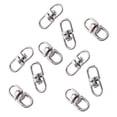 thumbnail image 2 of sweethay 10 piezas de cierre de gancho giratorio conector de llavero de doble punta para manualidades DIY hecho a mano llavero accesorio Ropa, zapatos y accesorios Miscelánea Plata 16 mm m, 2 of 6