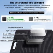 SAGEPEAK 300W Foldable Solar Panel, Portable Solar Charger Upgraded One-Piece with Adjustable Stand, IP65 Waterproof for Home, RV, Camping, Off Grid Power Station