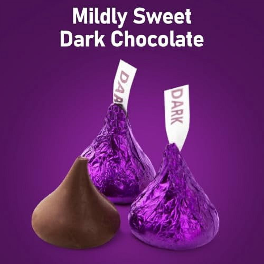 Dark Mildly Sweet Chocolate Pieces, Bulk Full Size, 5 Pound Bag