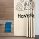thumbnail image 3 of Cortina de Baño Impermeable Juana Gallo Grande Diseño de Perritos Beige, 3 of 7