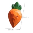 thumbnail image 5 of PAMINGONO 2Pcs Carrot Figurines Orange Wood Desktop Carrot Decoration for Family and Friends, 5 of 8