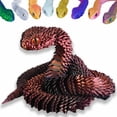 thumbnail image 1 of Juguete impreso en 3D con forma de serpiente articulada y flexible, 60 cm, resina, 1 of 7