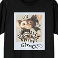 thumbnail image 7 of Gremlins Gizmo Photo With Sketch Art Juniors Black T-shirt-6XL, 7 of 7