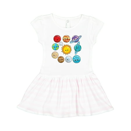 

Inktastic Happy Sun Moon and Planets Gift Toddler Girl Dress