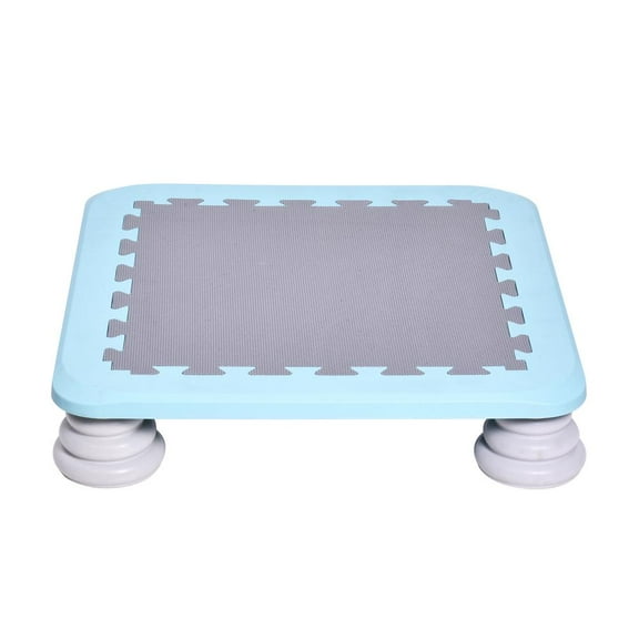 25 Inch Mini Kids Trampoline, Recreational Rebounder Inside Fitness Toy, Backyard Trampoline, Stable Bouncing Bed, Jump Sensory Training for Children Kids(Blue)