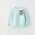 thumbnail image 4 of Sudadera con estampado de dibujos animados para bebés y niños, Tops de manga larga con estampado de Mickey, sudaderas deportivas informales de moda, Color sólido, ropa de principios de otoño, nuevo, 4 of 4
