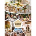 thumbnail image 6 of Sunflower Tablecloth Square Table Cloth 60x60, Waterproof Tablecloth Outdoor Table Cloth, Summer Botanical Vintage Spring Floral Butterfly Washable Table Cover for Kitchen Dinning Party, 6 of 8
