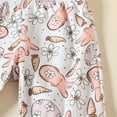 thumbnail image 7 of RTKFRFLM Baby Girl Easter Outfits Print Autumn Short Ruffle Sleeve Tops Bunny Bottom Headbands Set Clothes, 7 of 7