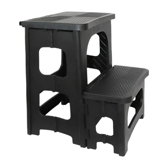 yotijay 2 Step Stool Step Stool Non Slip Compact Climbing Stool Folding Step Stool Foldable Stool for Kitchen RV Bathroom