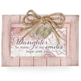 thumbnail image 2 of 6" Plush Pink and Green Distressed Rectangular "Daughter" Printed Musical Box, 2 of 6