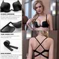 thumbnail image 4 of CNKOO Soutien-Gorge Plongeant Convertible Multi-Positions Dos Croisé Rehausseur pour Femmes, 4 of 7