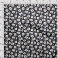 thumbnail image 4 of oneOone Tissu en Coton Flex Bleu Marine Floral Rétro Tissu pour Robe Tissu Imprimé au Mètre 40 Pouces de Large, 4 of 5