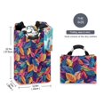 thumbnail image 2 of Yayeee Freestanding Laundry Hamper with Handle Collapsible Large Storage Basket for Clothes, Colorful Art Leaves Pattern, 2 of 7