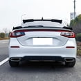 thumbnail image 2 of Ikon Motorsports Rear Trunk Lid Spoiler Wing Lip Compatible With 2022-2024 Honda Civic 11th Gen Hatchback ABS Plastic IKON Style Gloss Black, 2 of 7