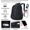 thumbnail image 2 of Veballensty School Laptop Backpack,with USB Charging Port, Business College Computer Backpack Laptop Bag Gifts for Men Women Fits 17.3 Inch, Black, 2 of 7