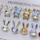 thumbnail image 5 of Juego de 9 adornos para uñas de conejito de Pascua en 3D, cristales, diamantes de imitación, gemas para diseño de uñas acrílicas, decoración de uñas para mujer, joyería artesanal DIY., 5 of 6