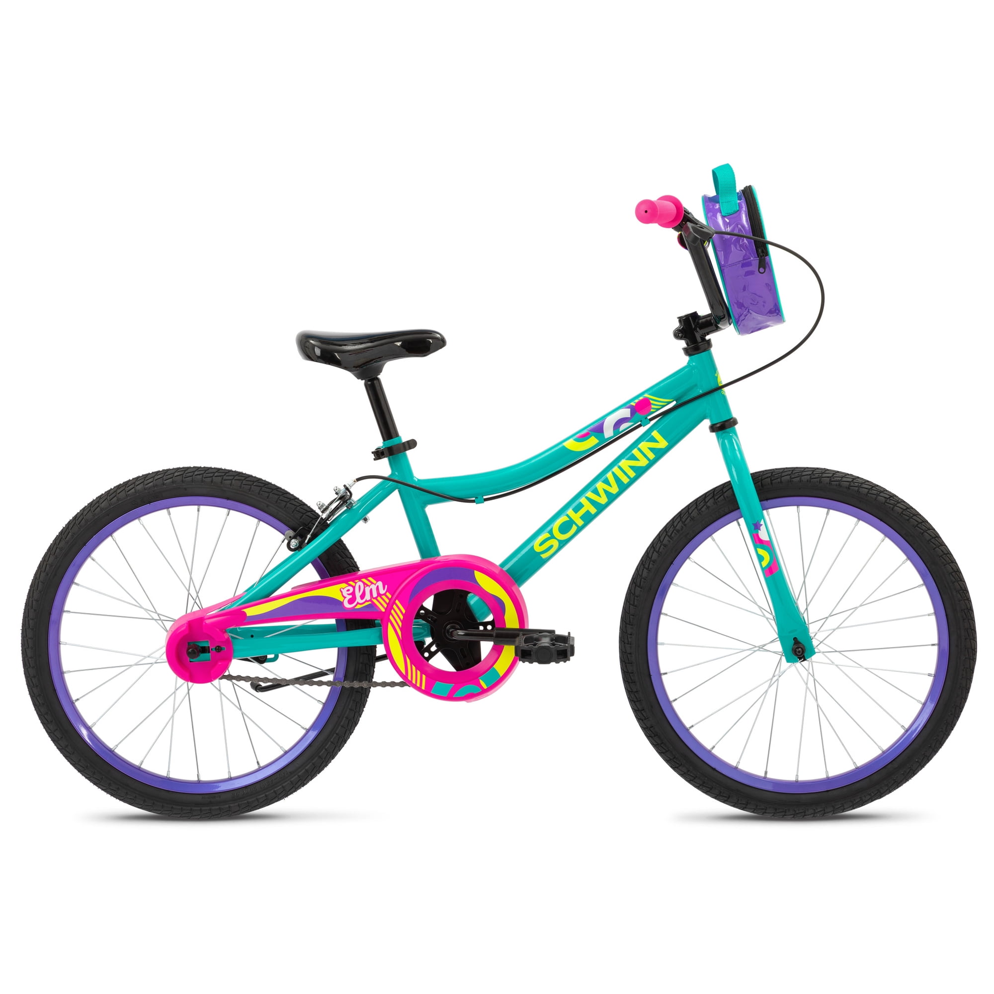 Schwinn Elm Kids Bike, 20- Inch Wheel, Single Speed, Age 7-10, Teal
