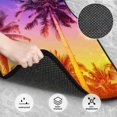 thumbnail image 3 of Yiaed Palm Trees at Sunset Print Carpet Floor Mats for Cars, Auto Accessories Front & Rear Car Floor Mats Car Floor Foot Mat Sets of 4 Pieces, 3 of 7