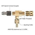 thumbnail image 3 of High Pressure Washer Chemical Injector Kit, Adjustable Valve Pressure Washer Chemical Injector 3/8 Inch Connector 4000PSI Easy Installation  for Garden, 3 of 7