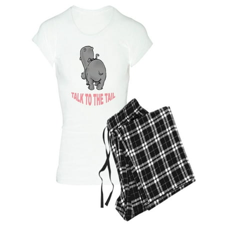 

CafePress - Hippo Talk To The Tail - Women s Light Pajamas