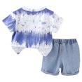 thumbnail image 5 of ZACPNCV Toddler Baby Boy Summer Outfits Clothes Tie Dye Shirt and Short Set for Boys 2-Piece Blue 4-5 Years, 5 of 9