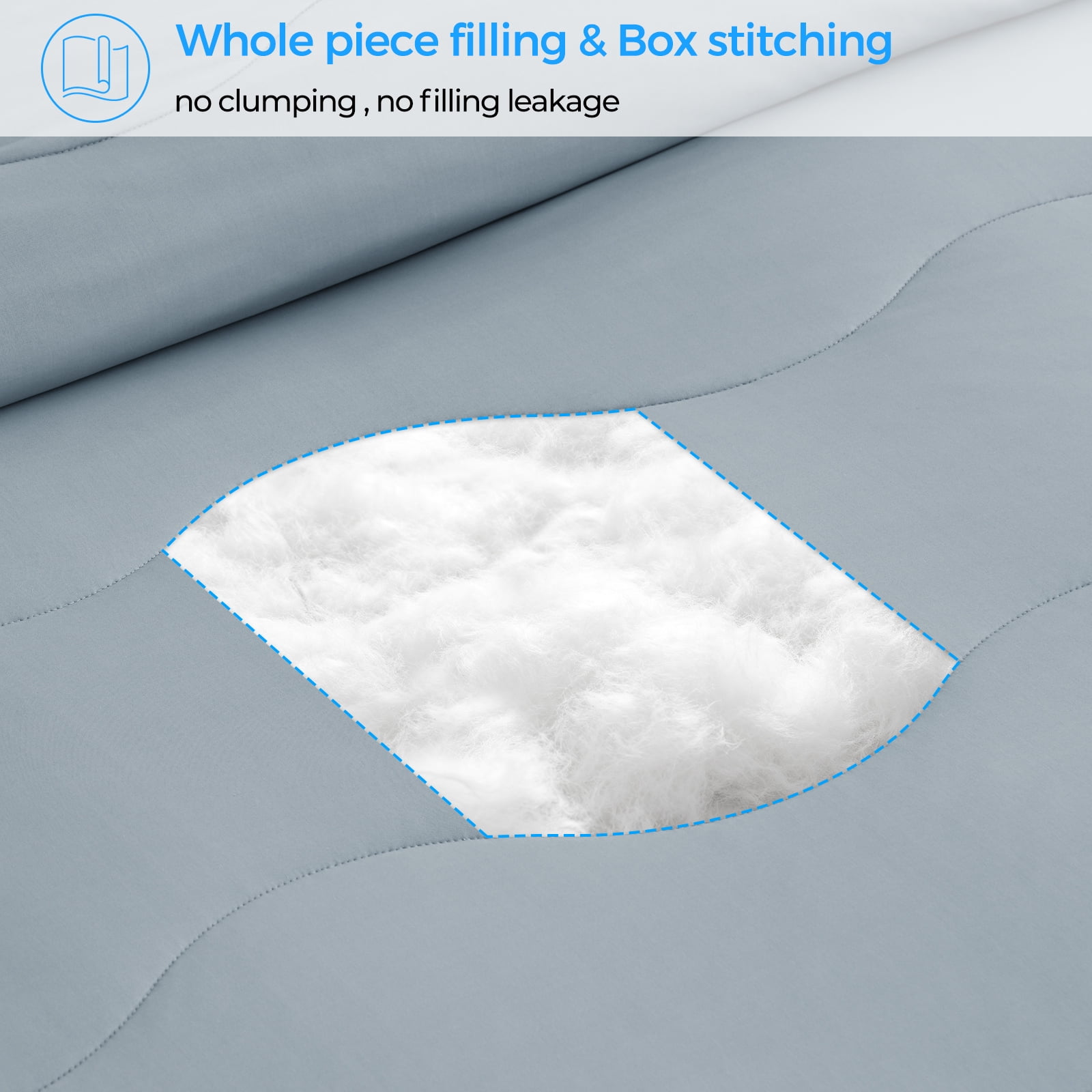 EMONIA Cooling Blanket King Size, Double-Sided Cooling Comforter for Hot Sleepers and Night Sweats, Soft Summer Cool Blanket, All-Season Lightweight Bed Comforter (Light Gray 108"x90")