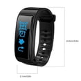 thumbnail image 2 of Y3Plus 2-en-1 Pulsera Inteligente Blueteeth Auricular Smartwatch Frecuencia Cardíaca Contador de Pasos Reloj Despertador Rastreador de Ejercicios, Negro sidaley EL2264-01B, 2 of 2