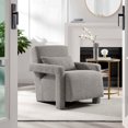 thumbnail image 2 of Armchair Accent Chair, Light Grey Gray, Fabric, Living Kitchen Cafe Bistro Hospitality Restaurant, Modern Contemporary HB34865, 2 of 9