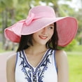 thumbnail image 3 of Sombrero para el sol Sonducket para mujer con ala grande color rosa, 3 of 6