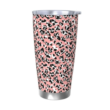 

Logiee Cow Animal Skin Print 20OZ Car Cup with Lid Stainless Steel Vacuum Insulated Double Wall Travel Tumbler Durable Insulated Coffee Mug Thermal Cup with Straw-Without Straw