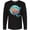 AB-Black, variant on Inktastic Vero Beach, Florida Swimming Sea Turtle with Bubbles Long Sleeve T-Shirt