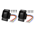 thumbnail image 1 of 2PCS Reverse Polarity Switch 12V DPDT Momentary 3 Position Rocker Switch IP67 Waterproof Marine ON Off ON 20A for RV, 1 of 6