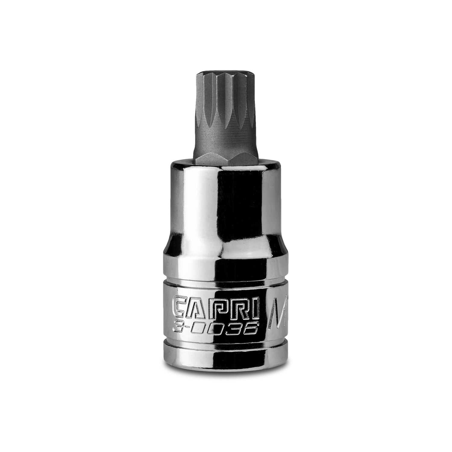 Capri Tools 30036 12mm XZN Triple Square Bit Socket with 1/2-Inch Drive
